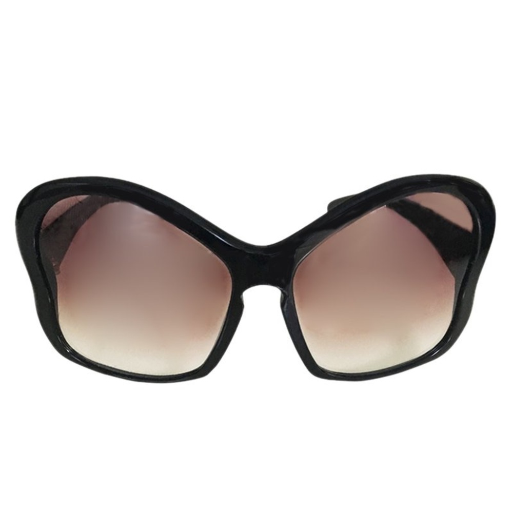 Stylish Large Black Authentic Prada Sunglasses - image 2